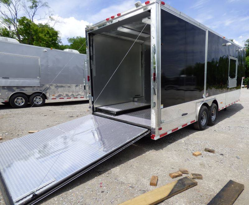 1240-concession-trailer-8.5-x-31-gooseneck-black-bbq-catering-20.jpg Concession Trailer 8.5' x 31' Gooseneck Black - BBQ Catering