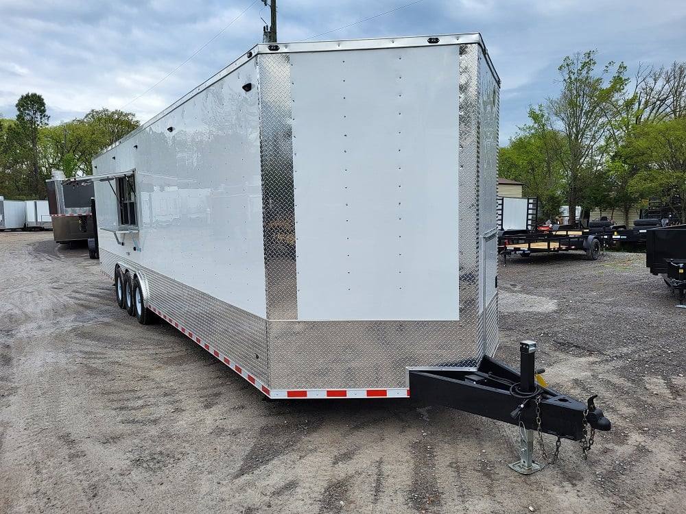 1242-concession-trailer-8.5-x-32-white-food-event-catering-1.jpg Concession Trailer 8.5' X 32' White Food Event Catering