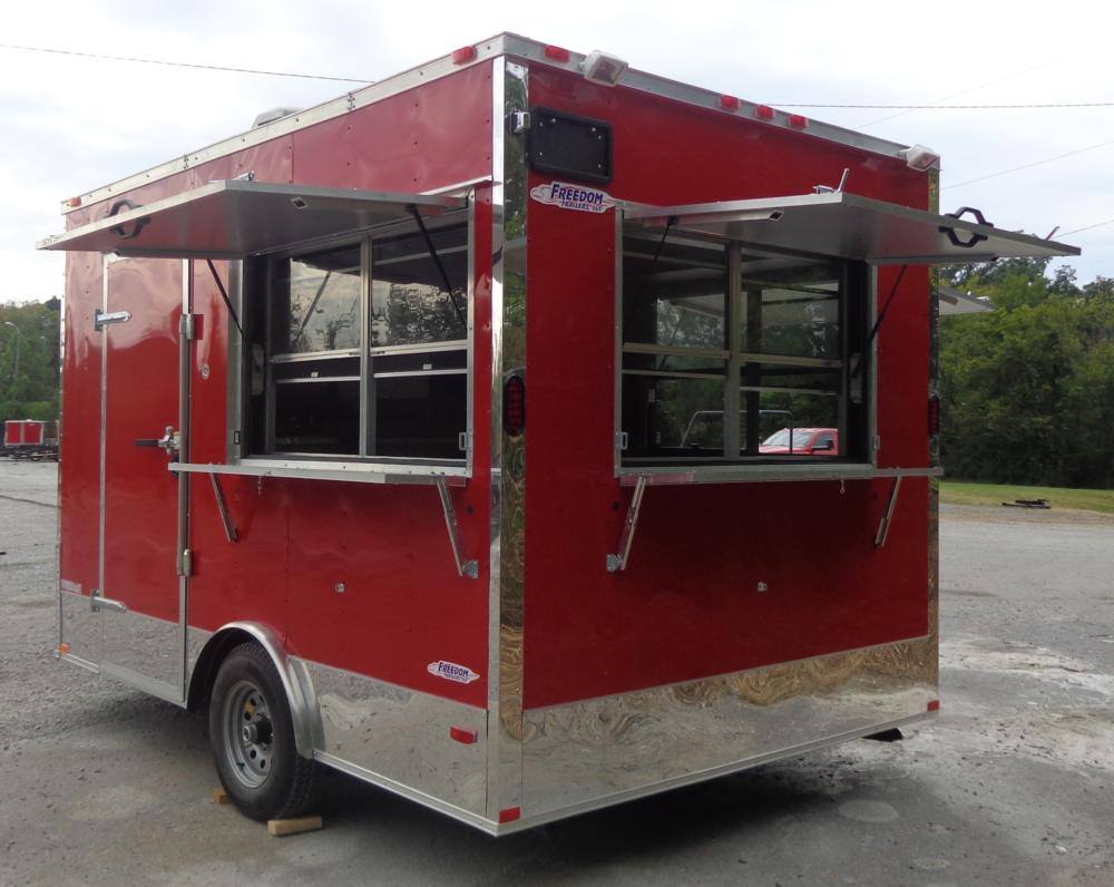 1250-concession-trailer-8.5-x12-red-catering-enclosed-kitchen-25.jpg Concession Trailer 8.5' x12' Red - Catering Enclosed Kitchen