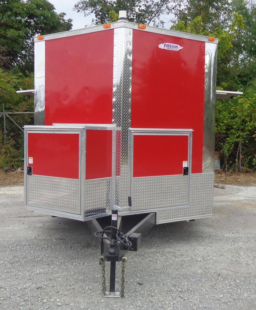 1250-concession-trailer-8.5-x12-red-catering-enclosed-kitchen-5.jpg Concession Trailer 8.5' x12' Red - Catering Enclosed Kitchen