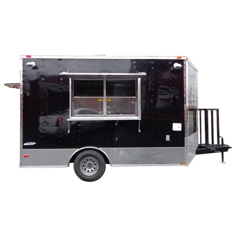 1254-concession-trailer-8.5-x12-black-food-catering-event-vending-1.webp Concession Trailer 8.5'x12' Black - Food Catering Event Vending