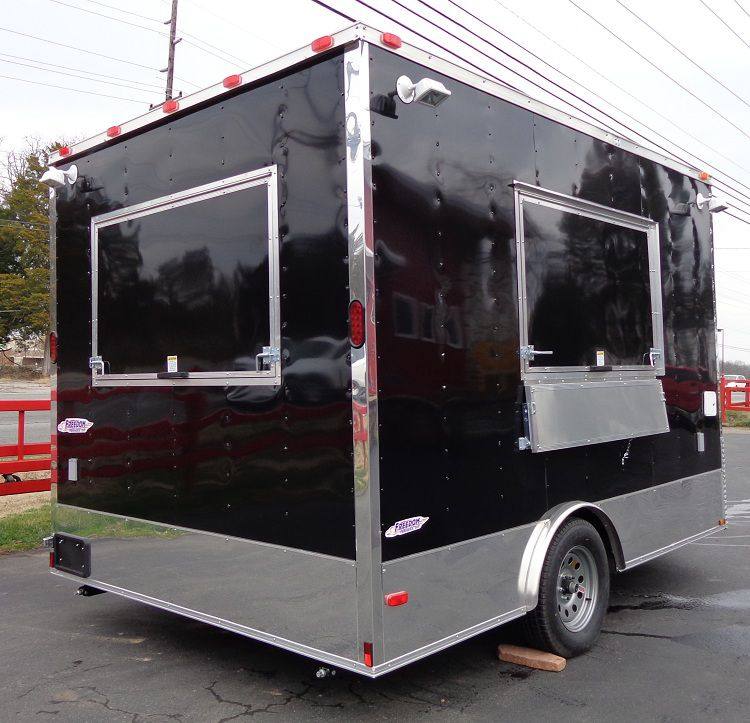 1254-concession-trailer-8.5-x12-black-food-catering-event-vending-11.jpg Concession Trailer 8.5'x12' Black - Food Catering Event Vending