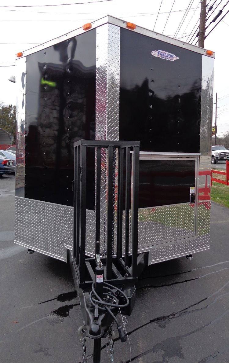 1254-concession-trailer-8.5-x12-black-food-catering-event-vending-2.jpg Concession Trailer 8.5'x12' Black - Food Catering Event Vending