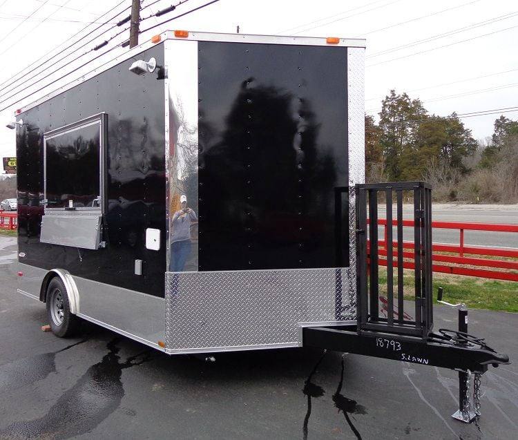 1254-concession-trailer-8.5-x12-black-food-catering-event-vending-3.jpg Concession Trailer 8.5'x12' Black - Food Catering Event Vending