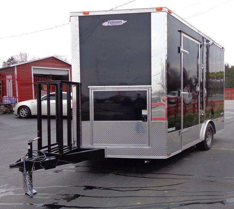 1254-concession-trailer-8.5-x12-black-food-catering-event-vending-5.jpg Concession Trailer 8.5'x12' Black - Food Catering Event Vending