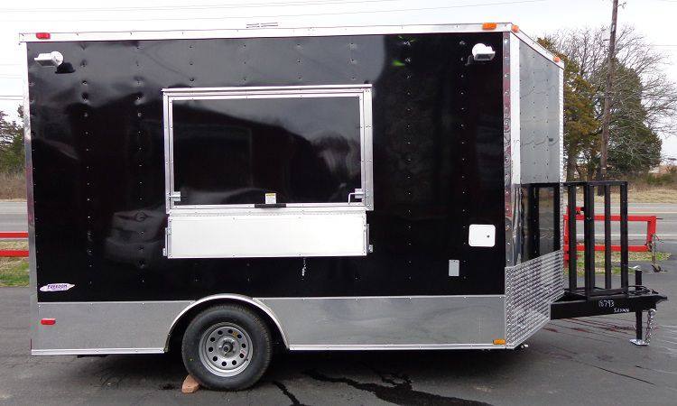 1254-concession-trailer-8.5-x12-black-food-catering-event-vending-7.jpg Concession Trailer 8.5'x12' Black - Food Catering Event Vending