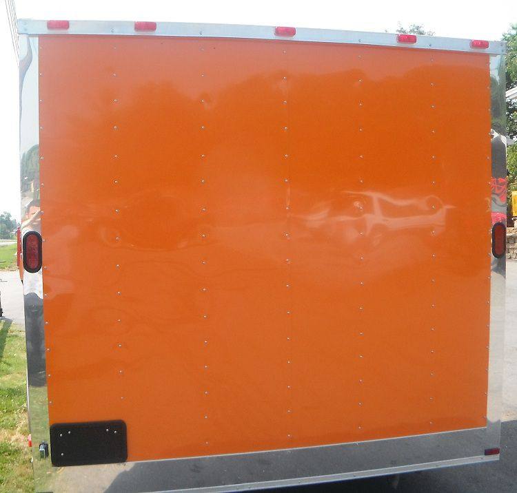 Concession Trailer 8.5'x12' Orange - Smoothie Vending Food Catering