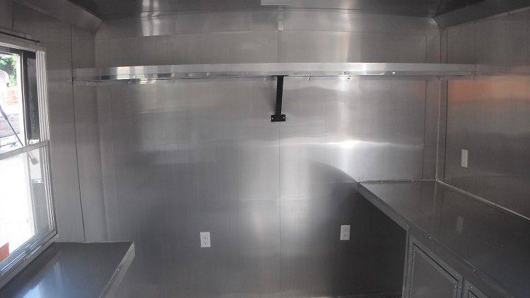Concession Trailer 8.5'x12' Orange - Smoothie Vending Food Catering