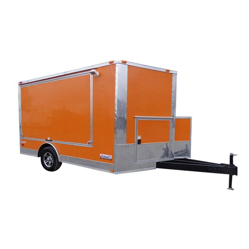 1256-concession-trailer-8.5-x12-orange-vending-food-bbq-catering-1.jpg Concession Trailer 8.5'x12' Orange - Vending Food BBQ Catering