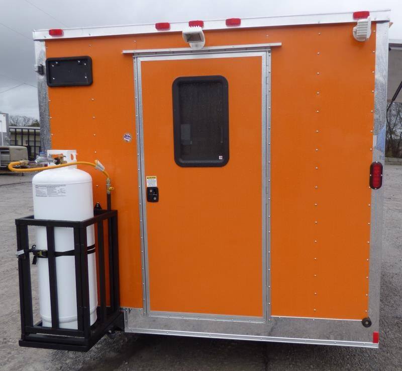1256-concession-trailer-8.5-x12-orange-vending-food-bbq-catering-3.jpg Concession Trailer 8.5'x12' Orange - Vending Food BBQ Catering