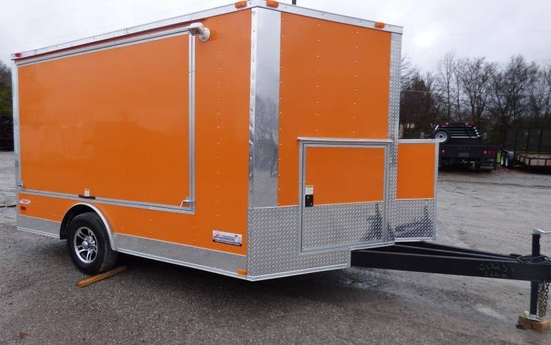 1256-concession-trailer-8.5-x12-orange-vending-food-bbq-catering-9.jpg Concession Trailer 8.5'x12' Orange - Vending Food BBQ Catering