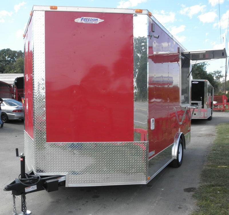 1257-concession-trailer-8.5-x12-red-vending-catering-event-food-2.jpg Concession Trailer 8.5'x12' Red - Vending Catering Event Food