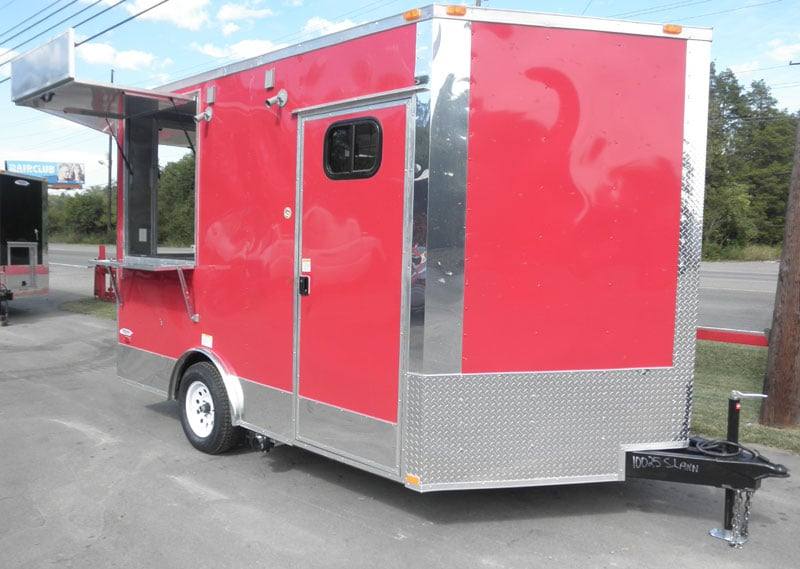 1257-concession-trailer-8.5-x12-red-vending-catering-event-food-4.jpg Concession Trailer 8.5'x12' Red - Vending Catering Event Food