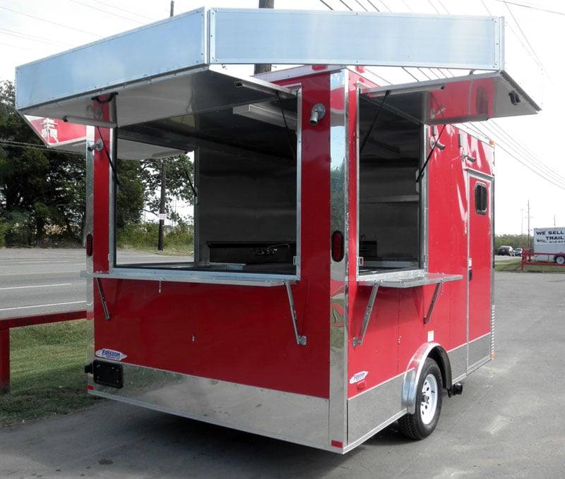 1257-concession-trailer-8.5-x12-red-vending-catering-event-food-5.jpg Concession Trailer 8.5'x12' Red - Vending Catering Event Food