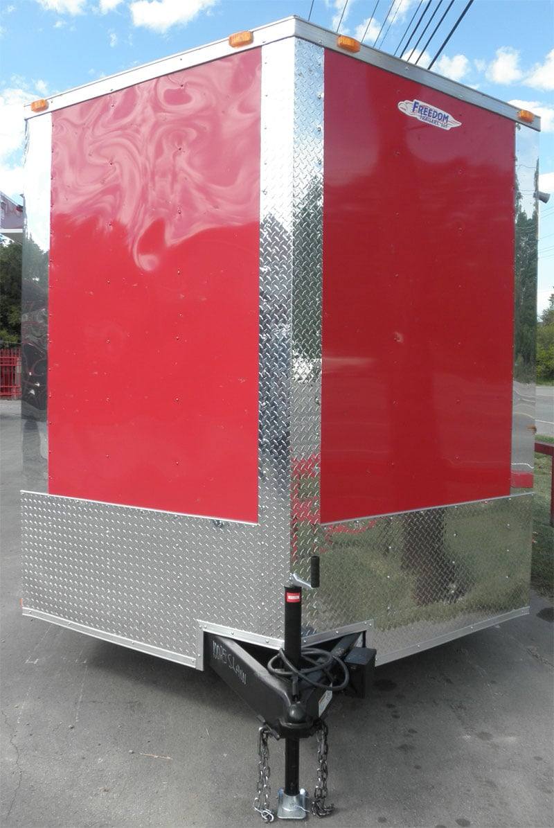 1257-concession-trailer-8.5-x12-red-vending-catering-event-food-6.jpg Concession Trailer 8.5'x12' Red - Vending Catering Event Food