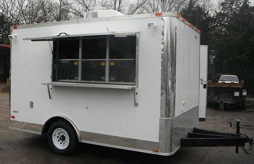 1259-concession-trailer-8.5-x12-white-event-food-vending-catering-7.jpg Concession Trailer 8.5'x12' White - Event Food Vending Catering
