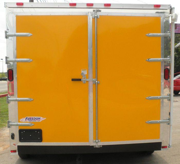 Concession Trailer 8.5'x12' Yellow - BBQ Food Event Vending Restroom