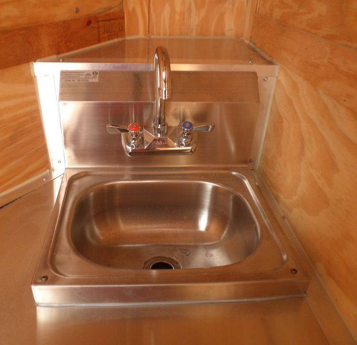 Concession Trailer 8.5'x12' Yellow - BBQ Food Event Vending Restroom