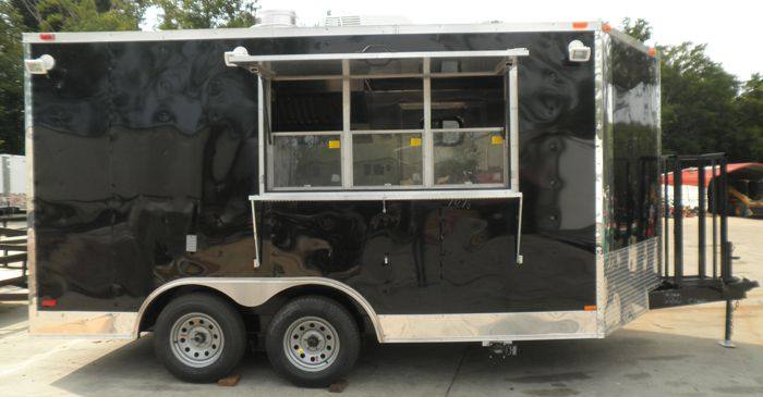 1262-concession-trailer-8.5-x14-black-food-vending-concession-event-4.jpg Concession Trailer 8.5'x14' Black - Food Vending Concession Event