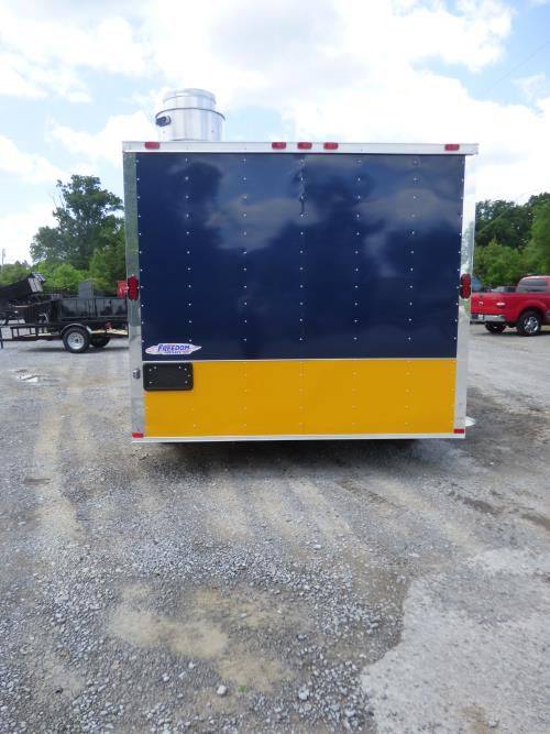 1263-concession-trailer-8.5-x14-indigo-blue-and-yellow-food-catering-event-10.jpg Concession Trailer 8.5'x14' Indigo Blue and Yellow - Food Catering Event