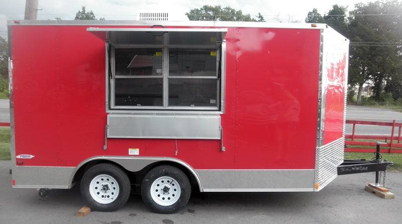 1264-concession-trailer-8.5-x14-red-event-food-catering-vending-3.jpg Concession Trailer 8.5'x14' Red - Event Food Catering Vending