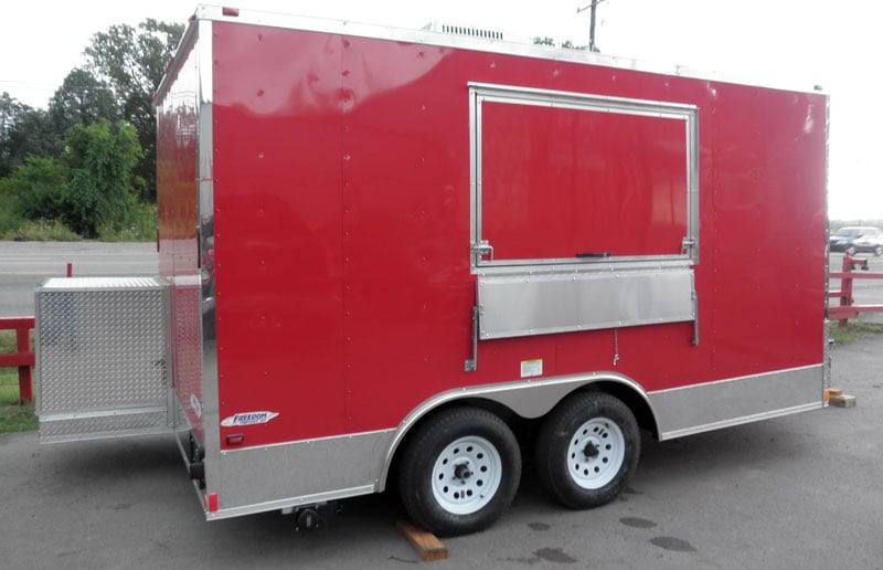 1264-concession-trailer-8.5-x14-red-event-food-catering-vending-4.jpg Concession Trailer 8.5'x14' Red - Event Food Catering Vending