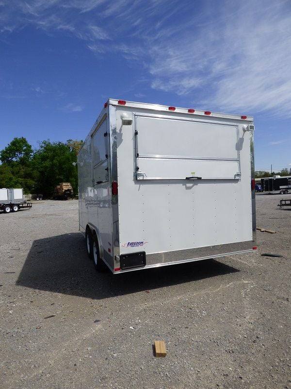 1266-concession-trailer-8.5-x14-white-vending-food-catering-event-10.jpg Concession Trailer 8.5'x14' White - Vending Food Catering Event