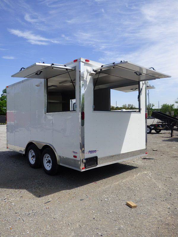 1266-concession-trailer-8.5-x14-white-vending-food-catering-event-12.jpg Concession Trailer 8.5'x14' White - Vending Food Catering Event