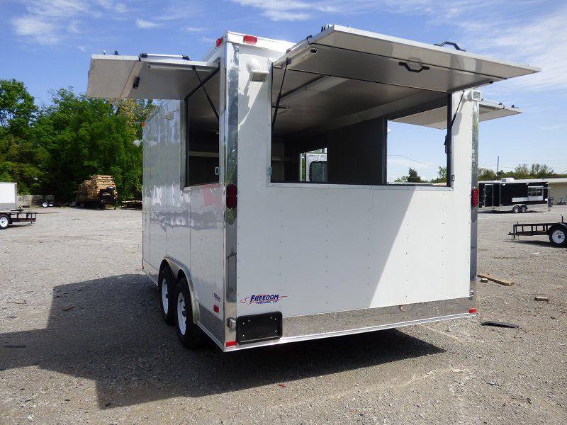 1266-concession-trailer-8.5-x14-white-vending-food-catering-event-15.jpg Concession Trailer 8.5'x14' White - Vending Food Catering Event