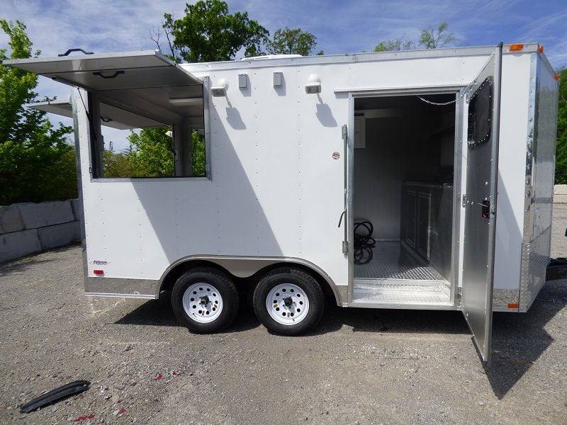 1266-concession-trailer-8.5-x14-white-vending-food-catering-event-16.jpg Concession Trailer 8.5'x14' White - Vending Food Catering Event