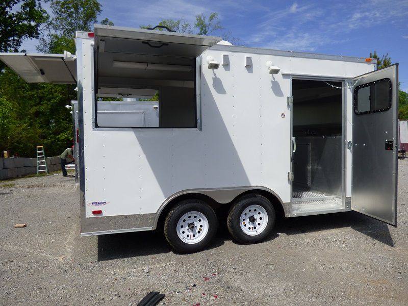 1266-concession-trailer-8.5-x14-white-vending-food-catering-event-18.jpg Concession Trailer 8.5'x14' White - Vending Food Catering Event