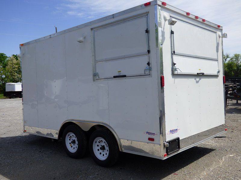 1266-concession-trailer-8.5-x14-white-vending-food-catering-event-2.jpg Concession Trailer 8.5'x14' White - Vending Food Catering Event