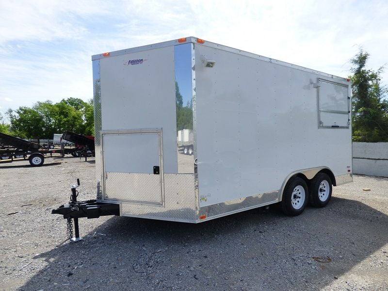 1266-concession-trailer-8.5-x14-white-vending-food-catering-event-3.jpg Concession Trailer 8.5'x14' White - Vending Food Catering Event