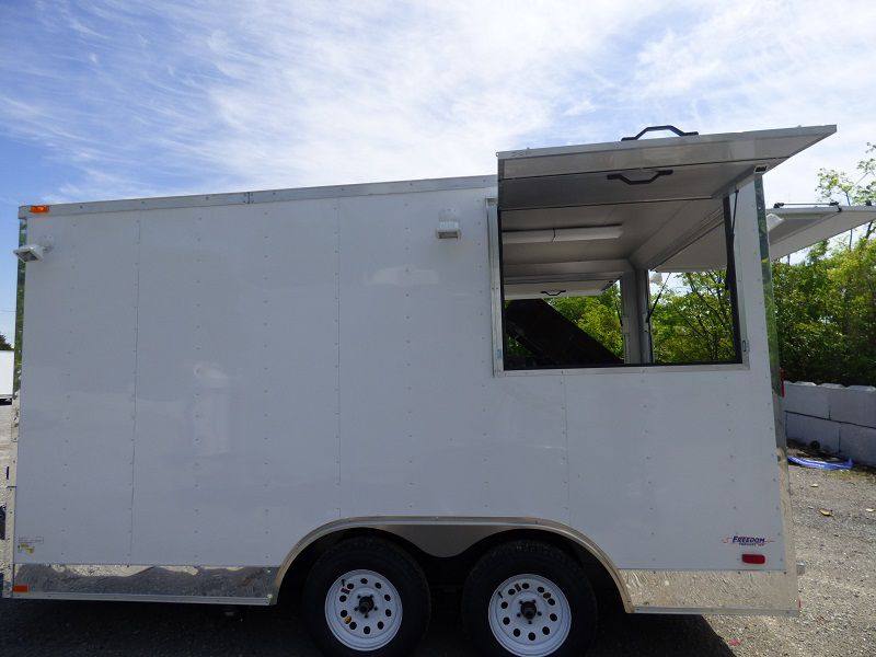 1266-concession-trailer-8.5-x14-white-vending-food-catering-event-31.jpg Concession Trailer 8.5'x14' White - Vending Food Catering Event