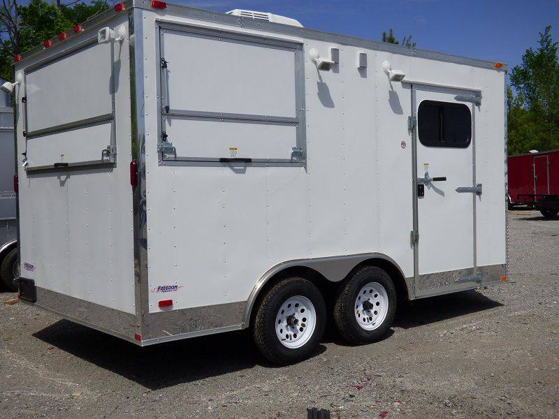 1266-concession-trailer-8.5-x14-white-vending-food-catering-event-6.jpg Concession Trailer 8.5'x14' White - Vending Food Catering Event