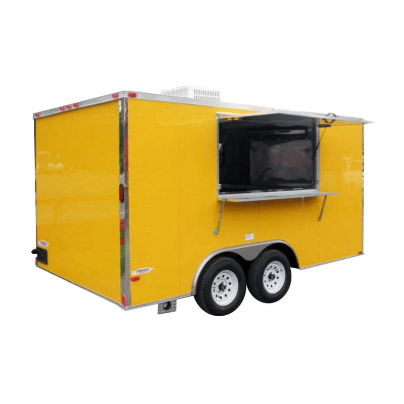 1267-concession-trailer-8.5-x14-yellow-food-vending-event-catering-1.webp Concession Trailer 8.5'x14' Yellow - Food Vending Event Catering