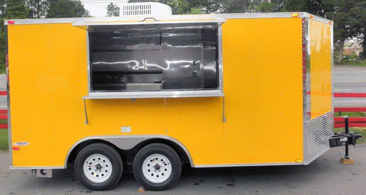 1267-concession-trailer-8.5-x14-yellow-food-vending-event-catering-2.jpg Concession Trailer 8.5'x14' Yellow - Food Vending Event Catering