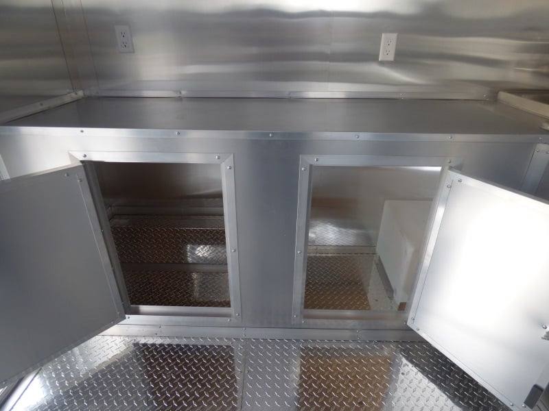 1269-concession-trailer-8.5-x14-yellow-smoker-bbq-catering-event-16.jpg Concession Trailer 8.5'x14' Yellow - Smoker BBQ Catering Event