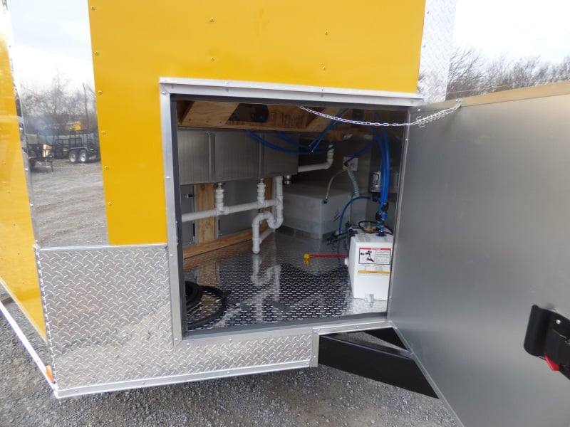 1269-concession-trailer-8.5-x14-yellow-smoker-bbq-catering-event-8.jpg Concession Trailer 8.5'x14' Yellow - Smoker BBQ Catering Event