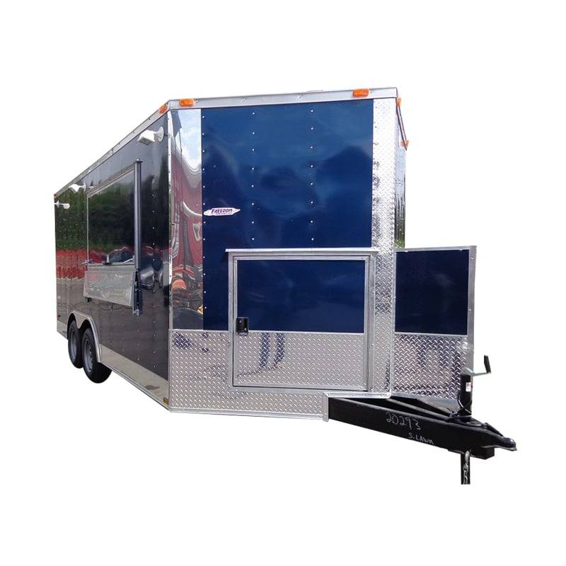 1272-concession-trailer-8.5-x16-blue-catering-food-event-vending-1.jpg Concession Trailer 8.5'x16' Blue - Catering Food Event Vending