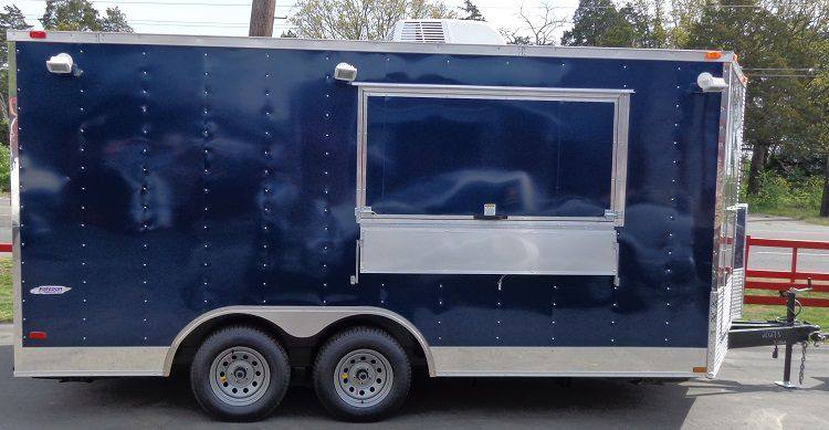 1272-concession-trailer-8.5-x16-blue-catering-food-event-vending-7.jpg Concession Trailer 8.5'x16' Blue - Catering Food Event Vending