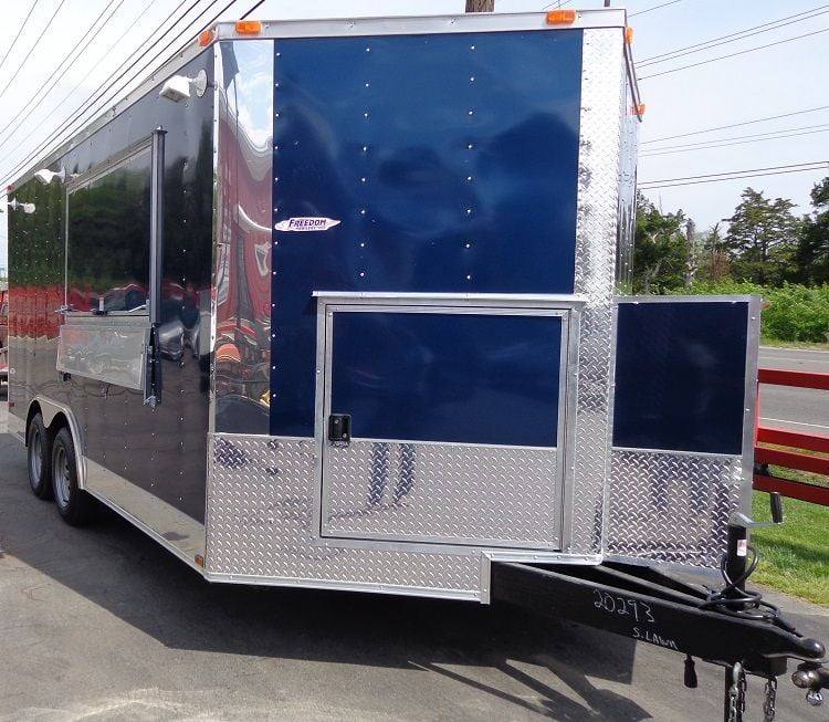 1272-concession-trailer-8.5-x16-blue-catering-food-event-vending-8.jpg Concession Trailer 8.5'x16' Blue - Catering Food Event Vending