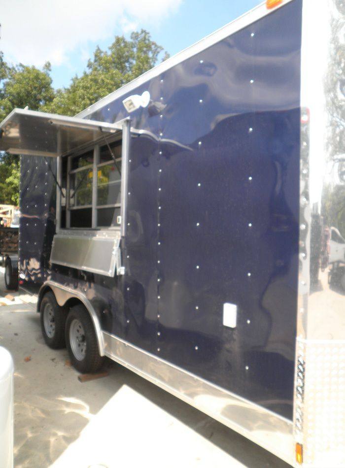 1273-concession-trailer-8.5-x16-blue-event-food-catering-bbq-3.jpg Concession Trailer 8.5'x16' Blue - Event Food Catering BBQ