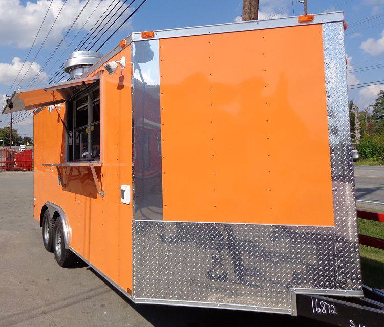 1274-concession-trailer-8.5-x16-event-catering-food-vending-orange-4.jpg Concession Trailer 8.5'x16' Event Catering Food Vending (Orange)