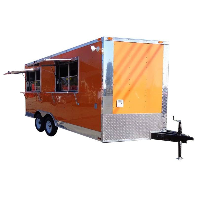 1276-concession-trailer-8.5-x16-orange-catering-vending-food-bbq-1.jpg Concession Trailer 8.5'x16' Orange - Catering Vending Food BBQ