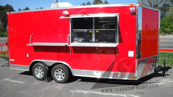 1279-concession-trailer-8.5-x16-red-catering-food-vending-event-bbq-17.jpg Concession Trailer 8.5'x16' Red - Catering Food Vending Event BBQ