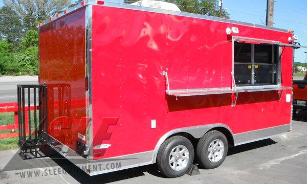 1279-concession-trailer-8.5-x16-red-catering-food-vending-event-bbq-3.jpg Concession Trailer 8.5'x16' Red - Catering Food Vending Event BBQ