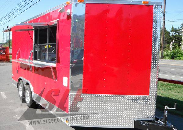 1279-concession-trailer-8.5-x16-red-catering-food-vending-event-bbq-4.jpg Concession Trailer 8.5'x16' Red - Catering Food Vending Event BBQ