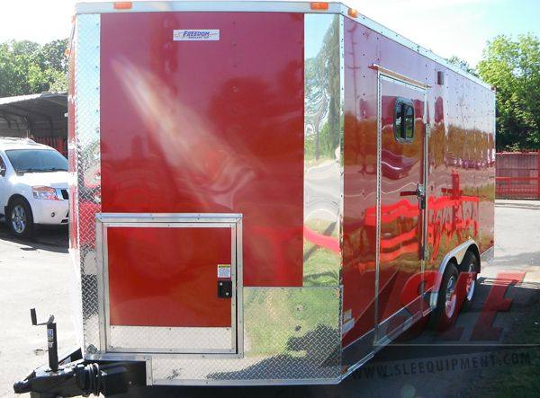 1279-concession-trailer-8.5-x16-red-catering-food-vending-event-bbq-5.jpg Concession Trailer 8.5'x16' Red - Catering Food Vending Event BBQ