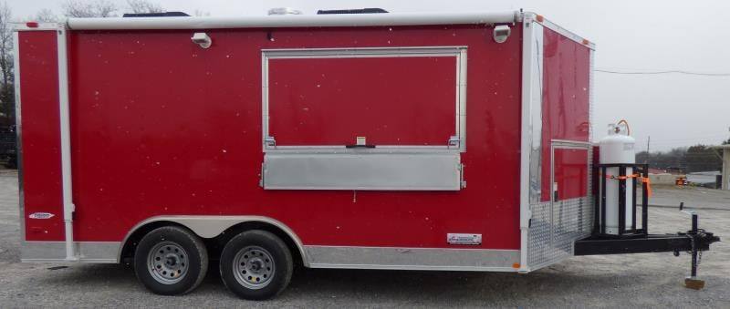 1281-concession-trailer-8.5-x16-red-event-food-catering-bbq-14.jpg Concession Trailer 8.5'x16' Red - Event Food Catering BBQ